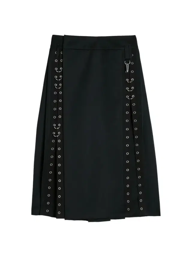 Women's Grommet Ring Sculpt Ripple Midi Skirt Women's Grommet Ring Sculpt Ripple Midi Skirt