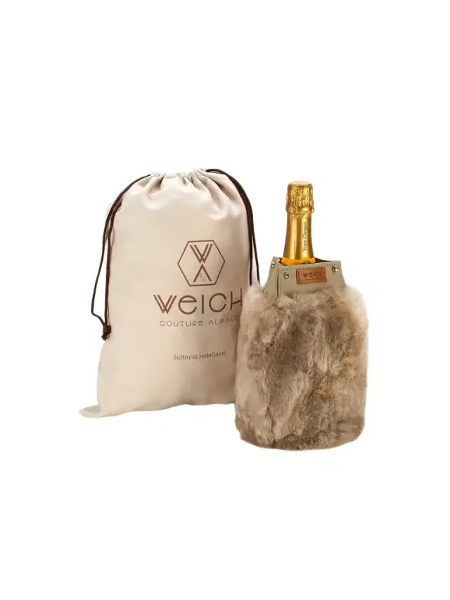 Frio Leather & Alpaca Fur Bottle Cooler Frio Leather & Alpaca Fur Bottle Cooler