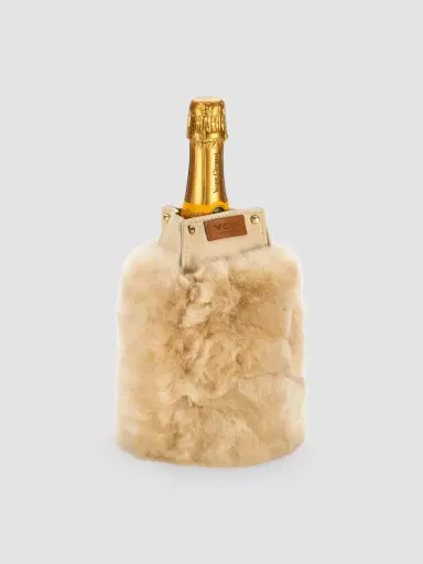 Weich Couture Alpaca Frio Leather & Alpaca Fur Bottle Cooler | Thumbnail 2 Weich Couture Alpaca Frio Leather & Alpaca Fur Bottle Cooler | Thumbnail 2