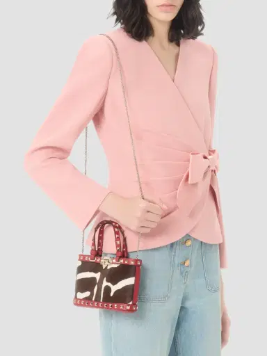 Valentino Women's Rockstud Mini Top Handle Bag | Thumbnail 3 Valentino Women's Rockstud Mini Top Handle Bag | Thumbnail 3