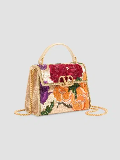 Valentino Women's VSling Mini Embroidered Top Handle Bag | Thumbnail 3 Valentino Women's VSling Mini Embroidered Top Handle Bag | Thumbnail 3