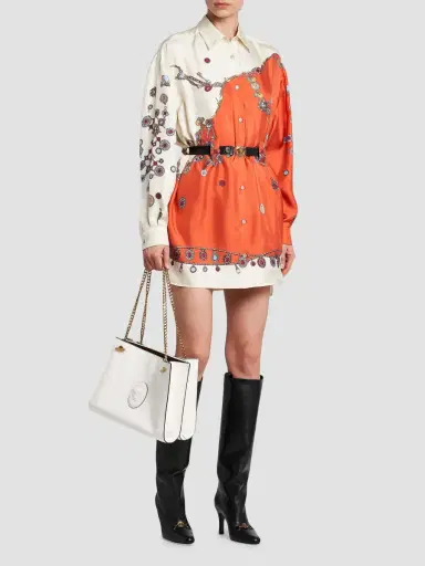 Versace Women's La Vacanza Cabine Leather Shoulder Bag | Thumbnail 2 Versace Women's La Vacanza Cabine Leather Shoulder Bag | Thumbnail 2
