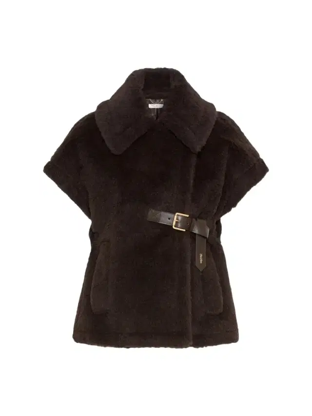 Women's Cape in Alpaca and Wool Teddy Fabric Women's Cape in Alpaca and Wool Teddy Fabric