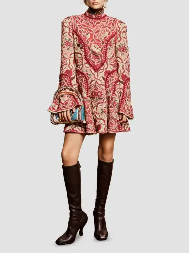 ALÉMAIS Women's Kenny Floral A-Line Mini Dress | Thumbnail 2 ALÉMAIS Women's Kenny Floral A-Line Mini Dress | Thumbnail 2