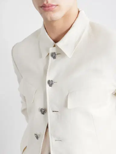 Enfants Riches Déprimés Mao's Linen Blazer - Men | Thumbnail 5 Enfants Riches Déprimés Mao's Linen Blazer - Men | Thumbnail 5