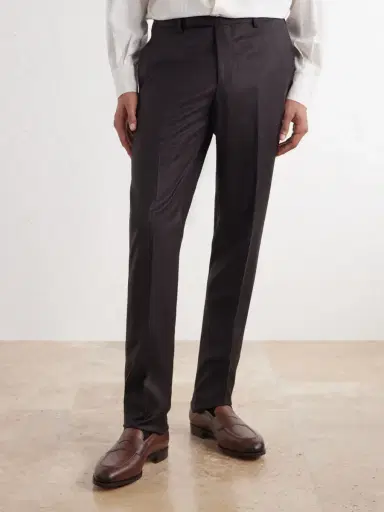 Paul Smith Straight-Leg Wool and Cashmere-Blend Flannel Trousers - Men | Thumbnail 3 Paul Smith Straight-Leg Wool and Cashmere-Blend Flannel Trousers - Men | Thumbnail 3