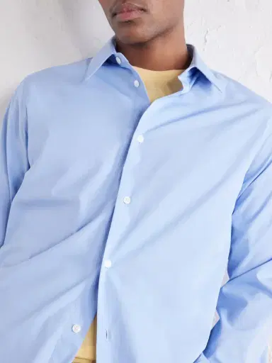 AMI PARIS Tailor Logo-Embroidered Cotton-Poplin Shirt - Men | Thumbnail 5 AMI PARIS Tailor Logo-Embroidered Cotton-Poplin Shirt - Men | Thumbnail 5