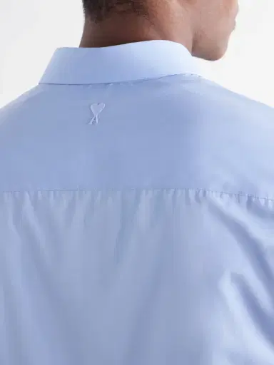AMI PARIS Tailor Logo-Embroidered Cotton-Poplin Shirt - Men | Thumbnail 6 AMI PARIS Tailor Logo-Embroidered Cotton-Poplin Shirt - Men | Thumbnail 6