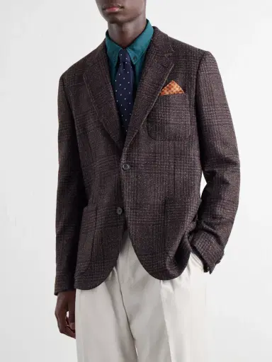 Paul Smith Wool-Blend Prince Of Wales Blazer - Men | Thumbnail 3 Paul Smith Wool-Blend Prince Of Wales Blazer - Men | Thumbnail 3