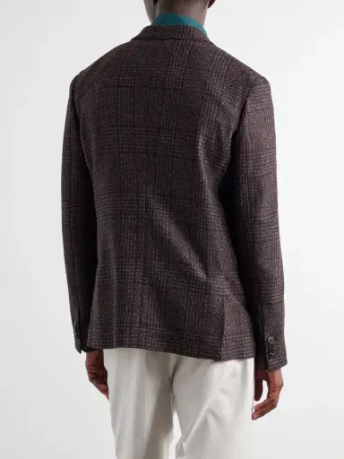 Paul Smith Wool-Blend Prince Of Wales Blazer - Men | Thumbnail 4 Paul Smith Wool-Blend Prince Of Wales Blazer - Men | Thumbnail 4