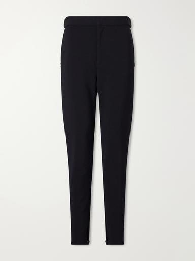 Loewe Tapered Leather-Trimmed Wool-Blend Twill Trousers - Men | Thumbnail 1 Loewe Tapered Leather-Trimmed Wool-Blend Twill Trousers - Men | Thumbnail 1