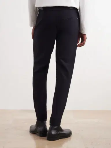 Loewe Tapered Leather-Trimmed Wool-Blend Twill Trousers - Men | Thumbnail 4 Loewe Tapered Leather-Trimmed Wool-Blend Twill Trousers - Men | Thumbnail 4