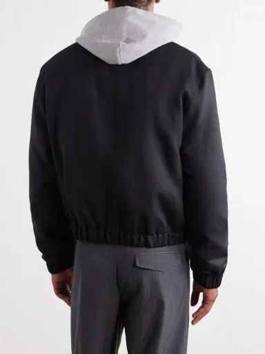 AMI PARIS Ami De Coeur Logo-Embroidered Virgin Wool-Gabardine Jacket - Men | Thumbnail 4 AMI PARIS Ami De Coeur Logo-Embroidered Virgin Wool-Gabardine Jacket - Men | Thumbnail 4