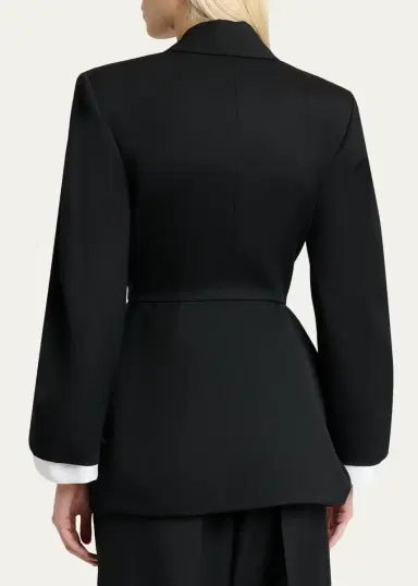 Givenchy Pleated Slim-Fit Wool Jacket | Thumbnail 3 Givenchy Pleated Slim-Fit Wool Jacket | Thumbnail 3