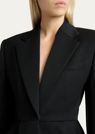 Givenchy Pleated Slim-Fit Wool Jacket | Thumbnail 5 Givenchy Pleated Slim-Fit Wool Jacket | Thumbnail 5