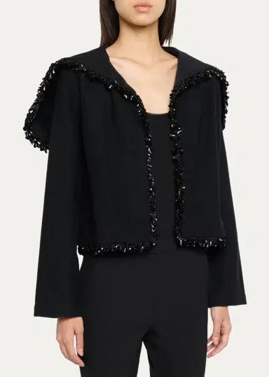 Diotima Band Embellished Sailor-Collar Jacket | Thumbnail 4 Diotima Band Embellished Sailor-Collar Jacket | Thumbnail 4