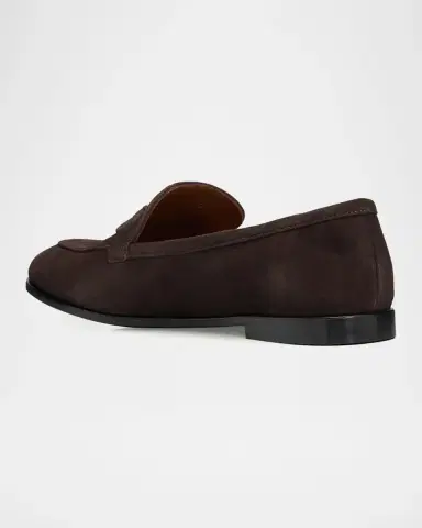 Ferragamo Suede Gancini Loafers | Thumbnail 4 Ferragamo Suede Gancini Loafers | Thumbnail 4