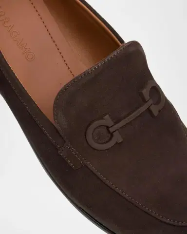 Ferragamo Suede Gancini Loafers | Thumbnail 5 Ferragamo Suede Gancini Loafers | Thumbnail 5