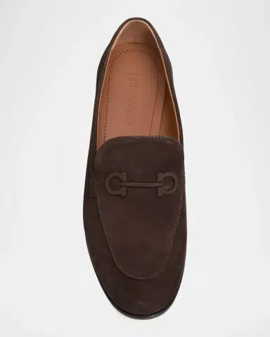 Ferragamo Suede Gancini Loafers | Thumbnail 6 Ferragamo Suede Gancini Loafers | Thumbnail 6