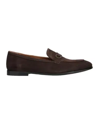 Ferragamo Suede Gancini Loafers | Thumbnail 1 Ferragamo Suede Gancini Loafers | Thumbnail 1