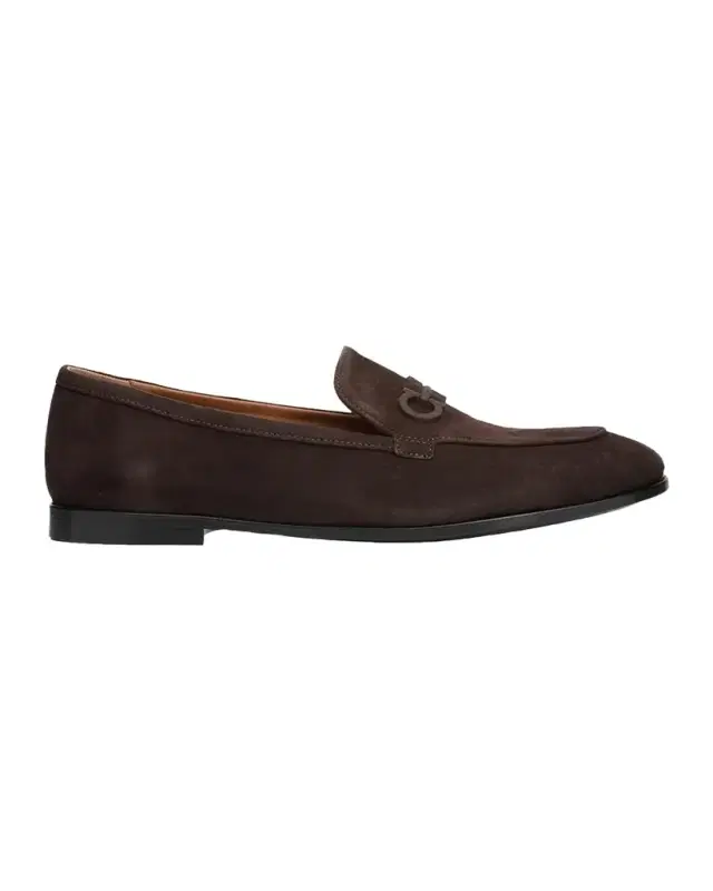 Suede Gancini Loafers Suede Gancini Loafers