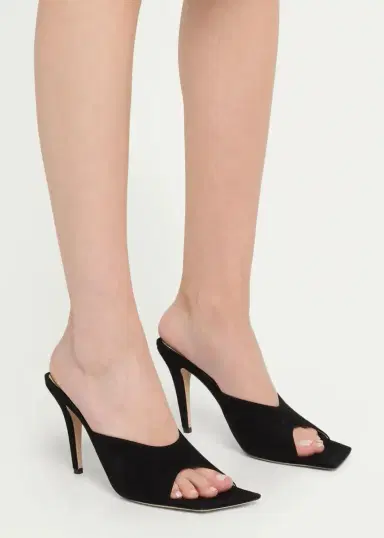 CHRISTEN 95mm Edge Suede Mules | Thumbnail 2 CHRISTEN 95mm Edge Suede Mules | Thumbnail 2