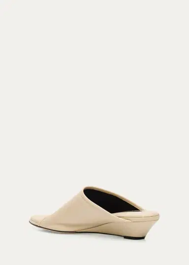 CHRISTEN 75mm Stretch Leather Wedge Mules | Thumbnail 4 CHRISTEN 75mm Stretch Leather Wedge Mules | Thumbnail 4