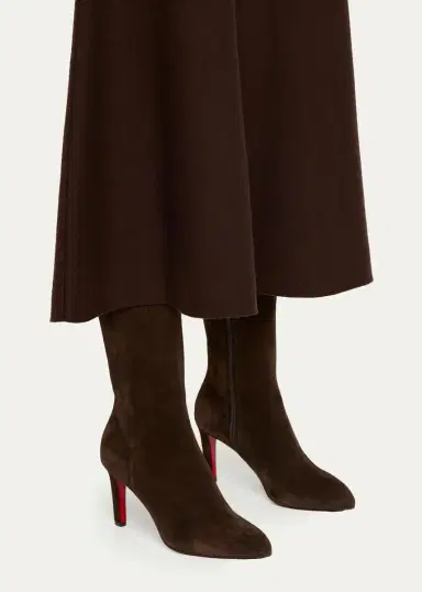 Christian Louboutin 85mm Fannylove Suede Knee-High Boots | Thumbnail 3 Christian Louboutin 85mm Fannylove Suede Knee-High Boots | Thumbnail 3