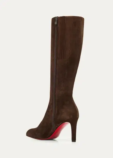 Christian Louboutin 85mm Fannylove Suede Knee-High Boots | Thumbnail 5 Christian Louboutin 85mm Fannylove Suede Knee-High Boots | Thumbnail 5
