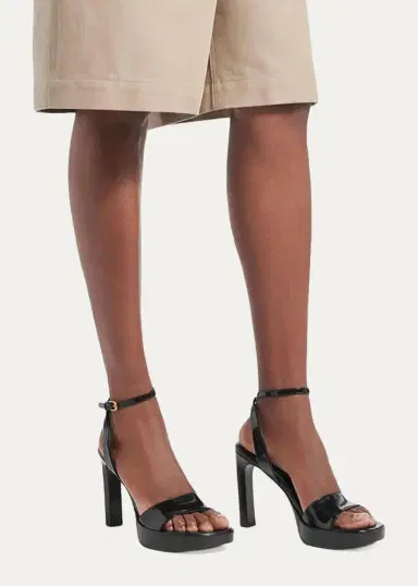 Balenciaga 100mm Fargo Patent Leather Platform Sandals | Thumbnail 2 Balenciaga 100mm Fargo Patent Leather Platform Sandals | Thumbnail 2