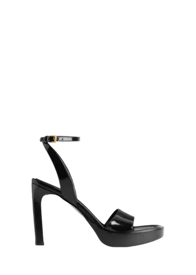 Balenciaga 100mm Fargo Patent Leather Platform Sandals | Thumbnail 1 Balenciaga 100mm Fargo Patent Leather Platform Sandals | Thumbnail 1
