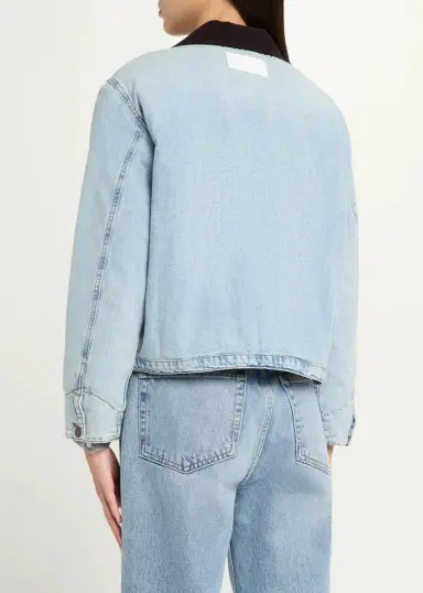 RE/DONE Canyon Corduroy-Collar Denim Jacket | Thumbnail 3 RE/DONE Canyon Corduroy-Collar Denim Jacket | Thumbnail 3