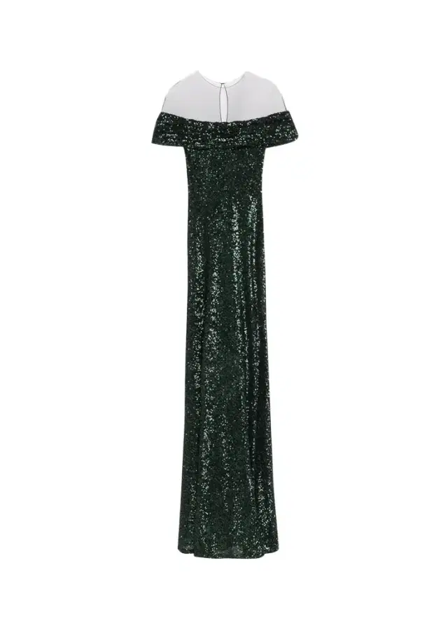 Off-The-Shoulder Sequined Illusion Gown Off-The-Shoulder Sequined Illusion Gown