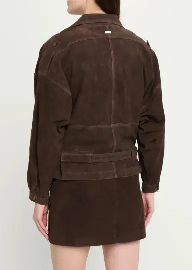 RE/DONE Debbie Belted Suede Jacket | Thumbnail 3 RE/DONE Debbie Belted Suede Jacket | Thumbnail 3