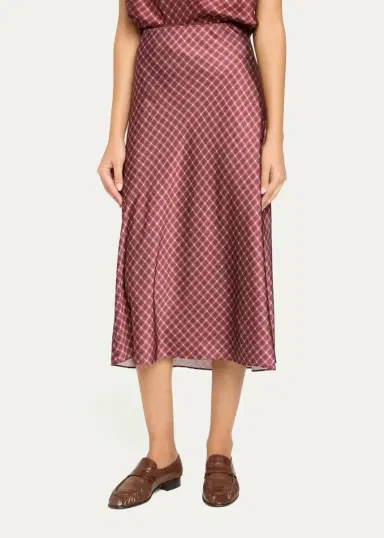 Vince Ombrê Plaid Slip Skirt | Thumbnail 4 Vince Ombrê Plaid Slip Skirt | Thumbnail 4