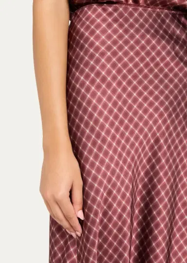 Vince Ombrê Plaid Slip Skirt | Thumbnail 5 Vince Ombrê Plaid Slip Skirt | Thumbnail 5