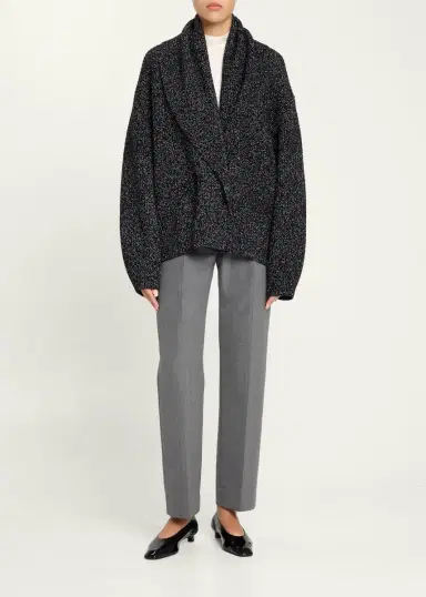 TOTEME Oversized Shawl-Lapel Cardigan | Thumbnail 2 TOTEME Oversized Shawl-Lapel Cardigan | Thumbnail 2