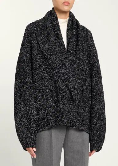TOTEME Oversized Shawl-Lapel Cardigan | Thumbnail 4 TOTEME Oversized Shawl-Lapel Cardigan | Thumbnail 4
