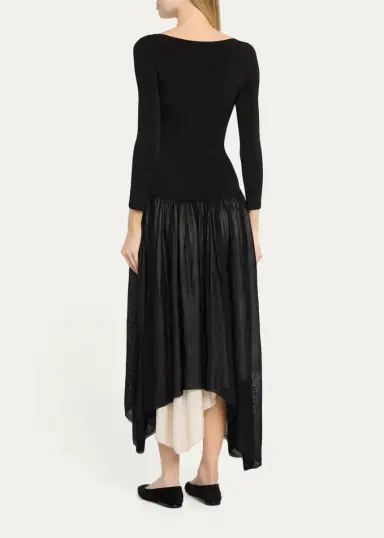 Maria McManus Boat-Neck Colorblock Midi Dress | Thumbnail 3 Maria McManus Boat-Neck Colorblock Midi Dress | Thumbnail 3