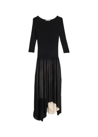 Maria McManus Boat-Neck Colorblock Midi Dress | Thumbnail 1 Maria McManus Boat-Neck Colorblock Midi Dress | Thumbnail 1