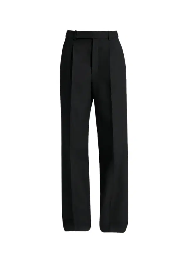 Wool Grain De Poudre Straight-Leg Trousers Wool Grain De Poudre Straight-Leg Trousers