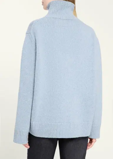 TOTEME Oversized Wool Turtleneck Sweater | Thumbnail 3 TOTEME Oversized Wool Turtleneck Sweater | Thumbnail 3