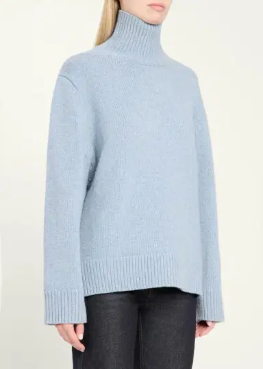 TOTEME Oversized Wool Turtleneck Sweater | Thumbnail 4 TOTEME Oversized Wool Turtleneck Sweater | Thumbnail 4