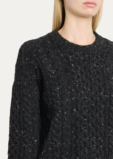Maria McManus Tear Drop Aran Crewneck Sweater | Thumbnail 5 Maria McManus Tear Drop Aran Crewneck Sweater | Thumbnail 5
