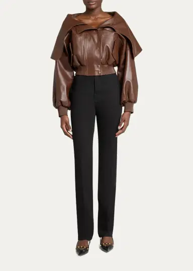 Balenciaga Wrap Collar Blouson Jacket | Thumbnail 2 Balenciaga Wrap Collar Blouson Jacket | Thumbnail 2