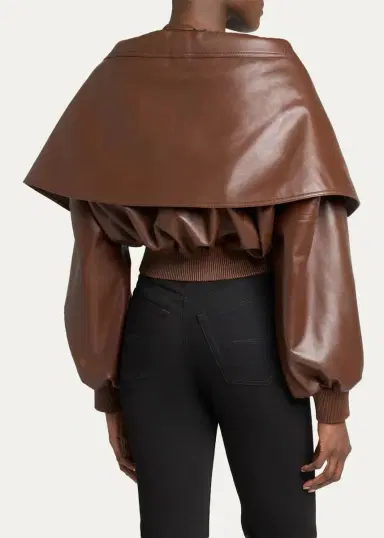 Balenciaga Wrap Collar Blouson Jacket | Thumbnail 3 Balenciaga Wrap Collar Blouson Jacket | Thumbnail 3