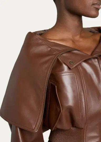 Balenciaga Wrap Collar Blouson Jacket | Thumbnail 5 Balenciaga Wrap Collar Blouson Jacket | Thumbnail 5