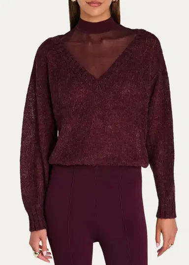 SEROYA Vada V-Neck Sweater | Thumbnail 4 SEROYA Vada V-Neck Sweater | Thumbnail 4