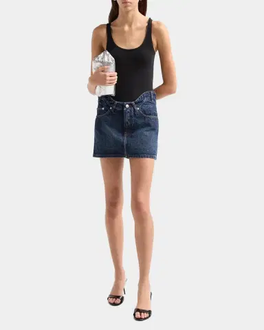 Jean Paul Gaultier The Curved Denim Mini Skirt | Thumbnail 2 Jean Paul Gaultier The Curved Denim Mini Skirt | Thumbnail 2