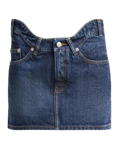 Jean Paul Gaultier The Curved Denim Mini Skirt | Thumbnail 1 Jean Paul Gaultier The Curved Denim Mini Skirt | Thumbnail 1